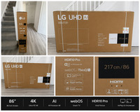 LG 86UT81 86” UHD AI Smart TV – Brand New & Boxed