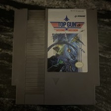 Top Gun: The Second Mission - Original NES Nintendo game Cartridge 1990 KONAMI