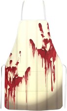 Horror Halloween Apron Bloody Hand Print Apron Halloween Costume Accessories Hal
