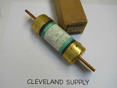 ECON ECN 200 DUAL ELEMENT FUSE 200A 250V  NOS CONDITION IN BOX
