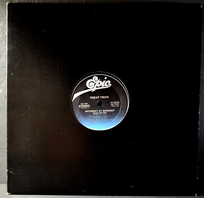 1982 Cheap Trick ''Saturday At Midnight'' 12'' 33 RPM Sgl 1st Press EPIC 49-03402