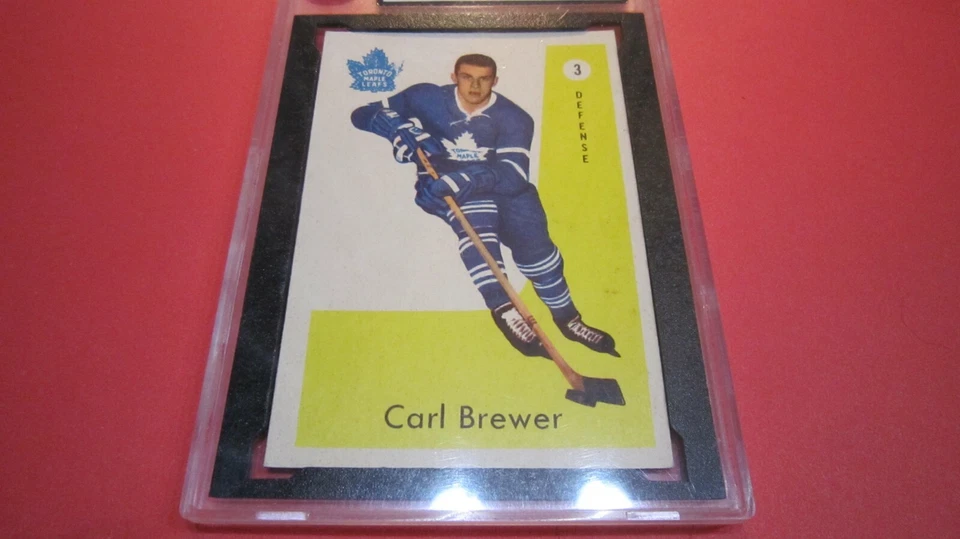 1959-60 Parkhurst #3 Carl Brewer Rookie Card - Toronto Maple Leafs - Image 3 of 4