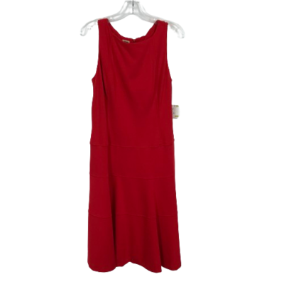 NWT Womens Size 14 Anne Klein Vibrant Red Midweight Ponte Knit A-Line Midi Dress | eBay NWT Womens Size 14 Anne Klein Vibrant Red Midweight Ponte Knit A-Line Midi Dress | eBay