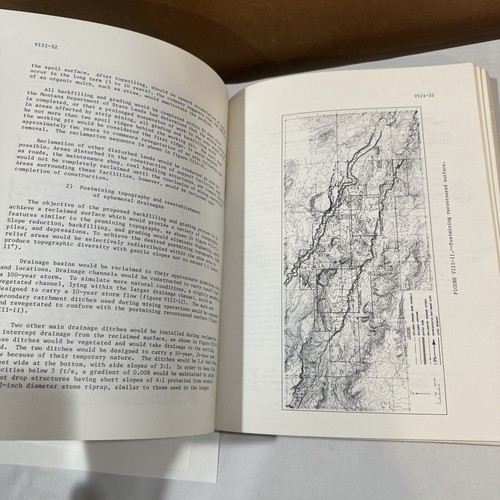 Spring Creek Mine Big Horn County Montana Reclamation Plan Book 1979 Book Maps - Picture 8 of 10