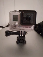 gopro hero 3+ silver 32Mb SD Card,  Charger, Battery, Case, and Harness Mount 