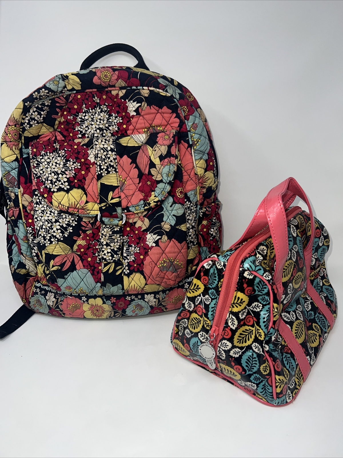 Vera Bradley Backpack Floral and Insulated Lunch Bag
