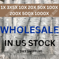 Wholesale Bulk Lot 3Ft 6Ft USB Cable For Apple iPhone 14 13 12 8 7 Charger Cord