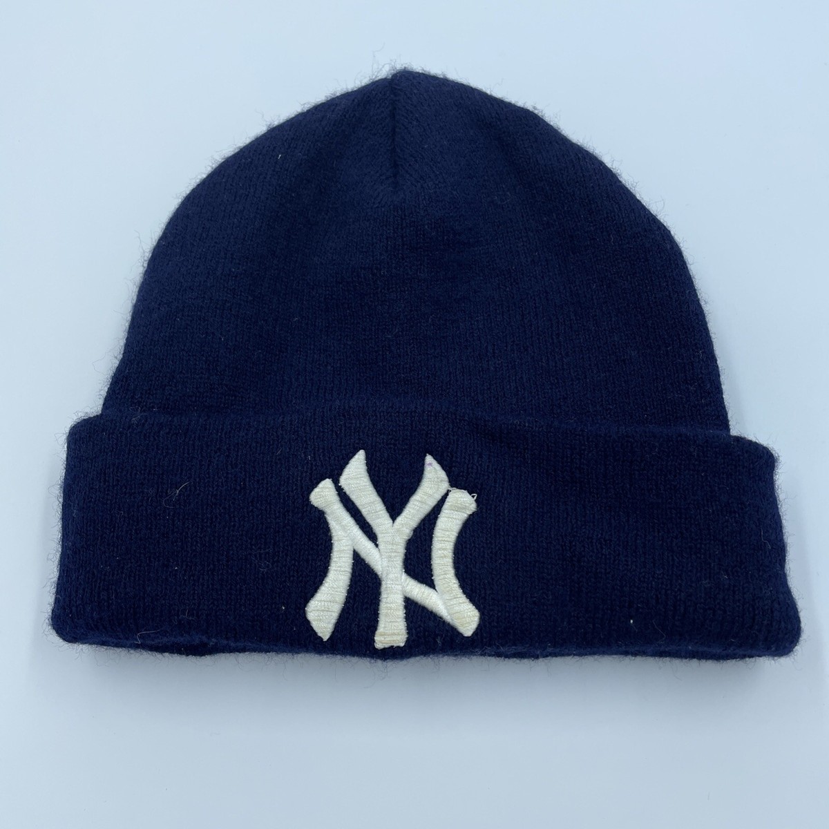 Vintage New York Yankees Beanie Hat Baseball MLB Y2K Casual