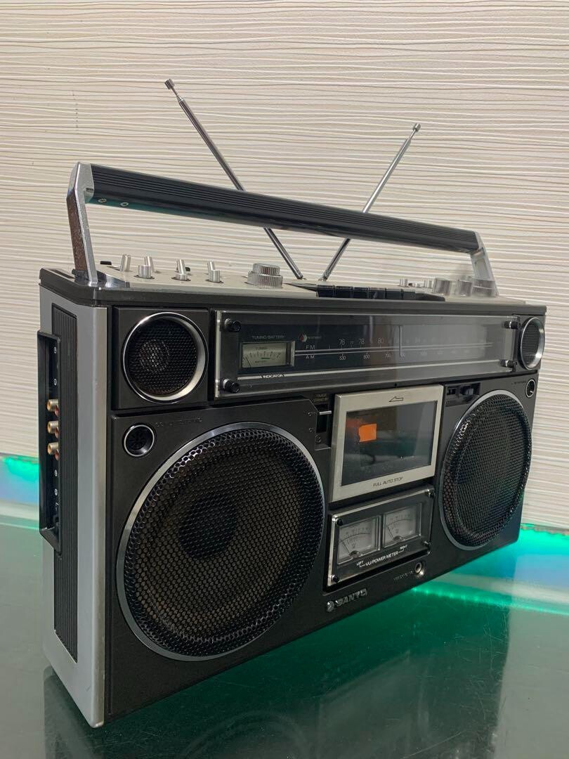 整備品Sanyo サンヨー MR-9600 ラジカセ ラジオ 昭和レトロ 希少品 AM FM