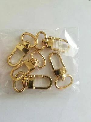5x Luggage Tag Swivel Hook for Louis Vuitton Bag Charm Name Tag Clasp LV GOLD