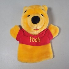 Winnie the Pooh Hand Puppet With Red Shirt Disney Plush Toy Classic Character