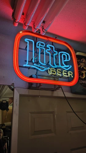 Vintage Miller Light Beer Sign Neon