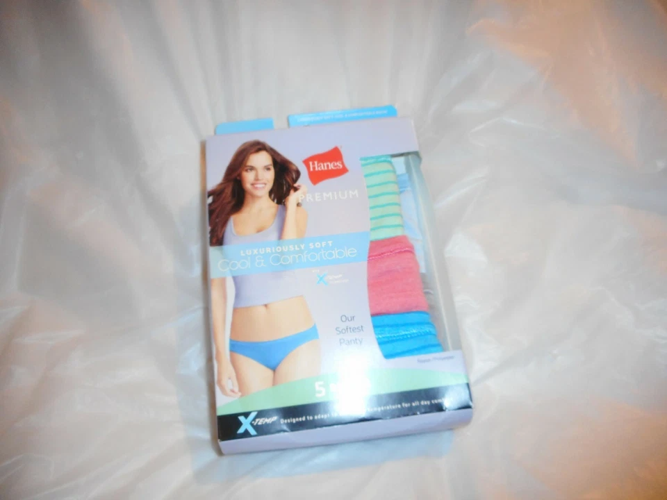 Braguita de bikini multicolor Hanes Premium 5pk talla 5/S y 9/2XL se vende por separado N/W/B Foto 3 de 4