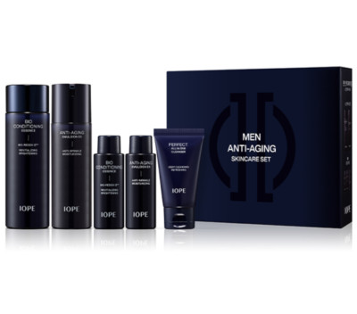 IOPE Men Skincare Duo Set 5 Artikel (Bio Essence + Anti-Aging Emulsion EX + G...