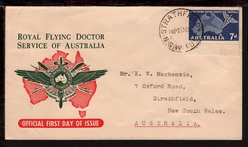 AUSTRALIA 1957 FLYING DOCTOR ILLUSTRATED FIRST DAY COVER (L1180)