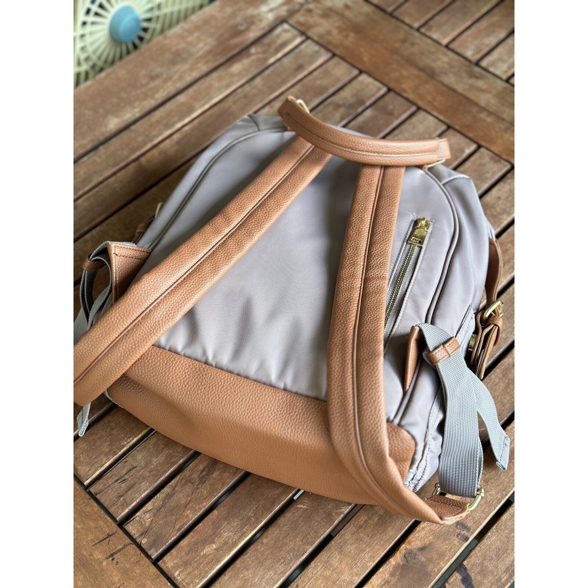 Tommy Bahama Pink Nylon Campus Travel Laptop Backpack Tan 