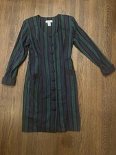 Vintage 1990s 90s Express Striped Mini Dress