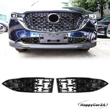 For Mazda Cx-5 Cx5 2022 Abs Front Bottom Grill Protector Cover 2pcs Gloss Black