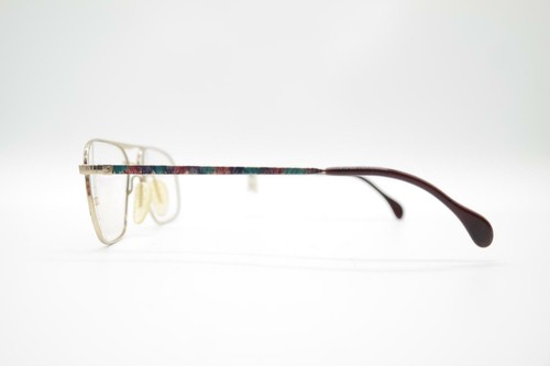 Vintage Zeiss 5600 4300 Gold Multicolored Oval Glasses Frame NOS - Picture 2 of 6