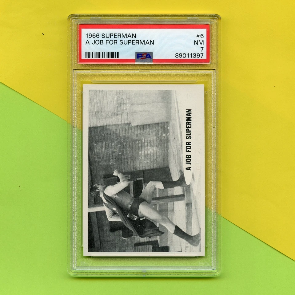 Original 1966 Superman Trading Card #6 PSA 7 - Image 2 of 4