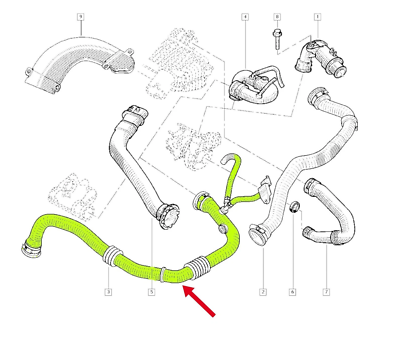 Durite Turbo D'origine Pour Renault Kangoo 1.5 DCi - Ref. 8200290500