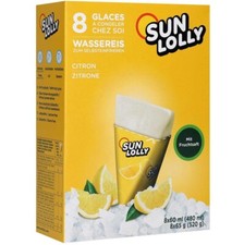 Sun Lolly Zitrone 1 Kartons &agrave; 8 x 60ml (480ml) Wassereis