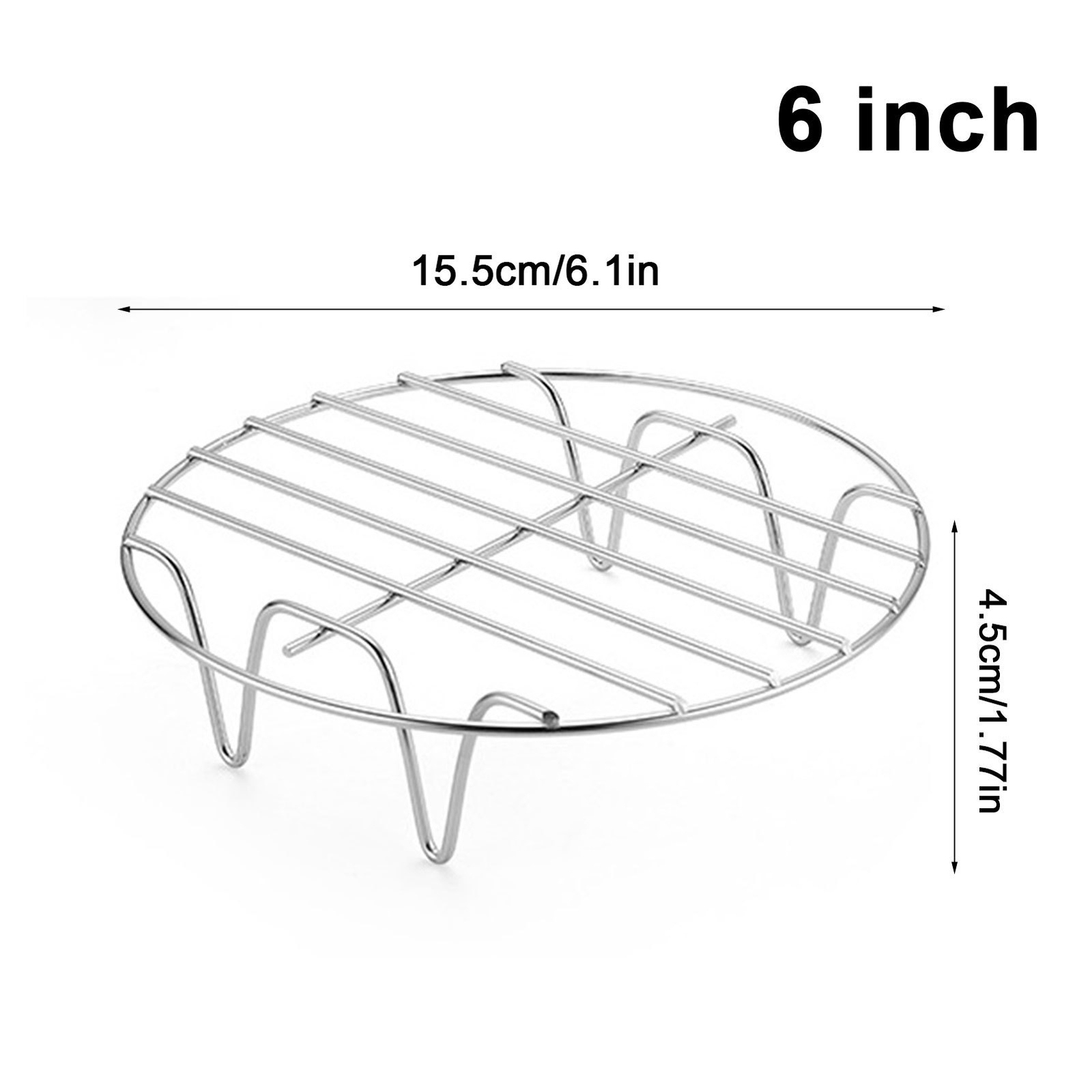 Round Rack for Cooking 6 7 8 inches Stainless Steel Air Fryer Rack