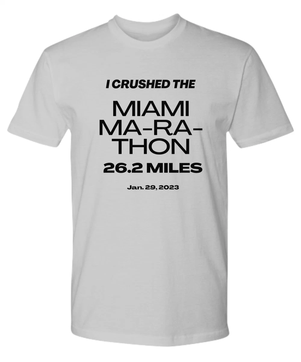 Miami Marathon T shirts - Premium Tee,Running,Novelty,Sports wear.