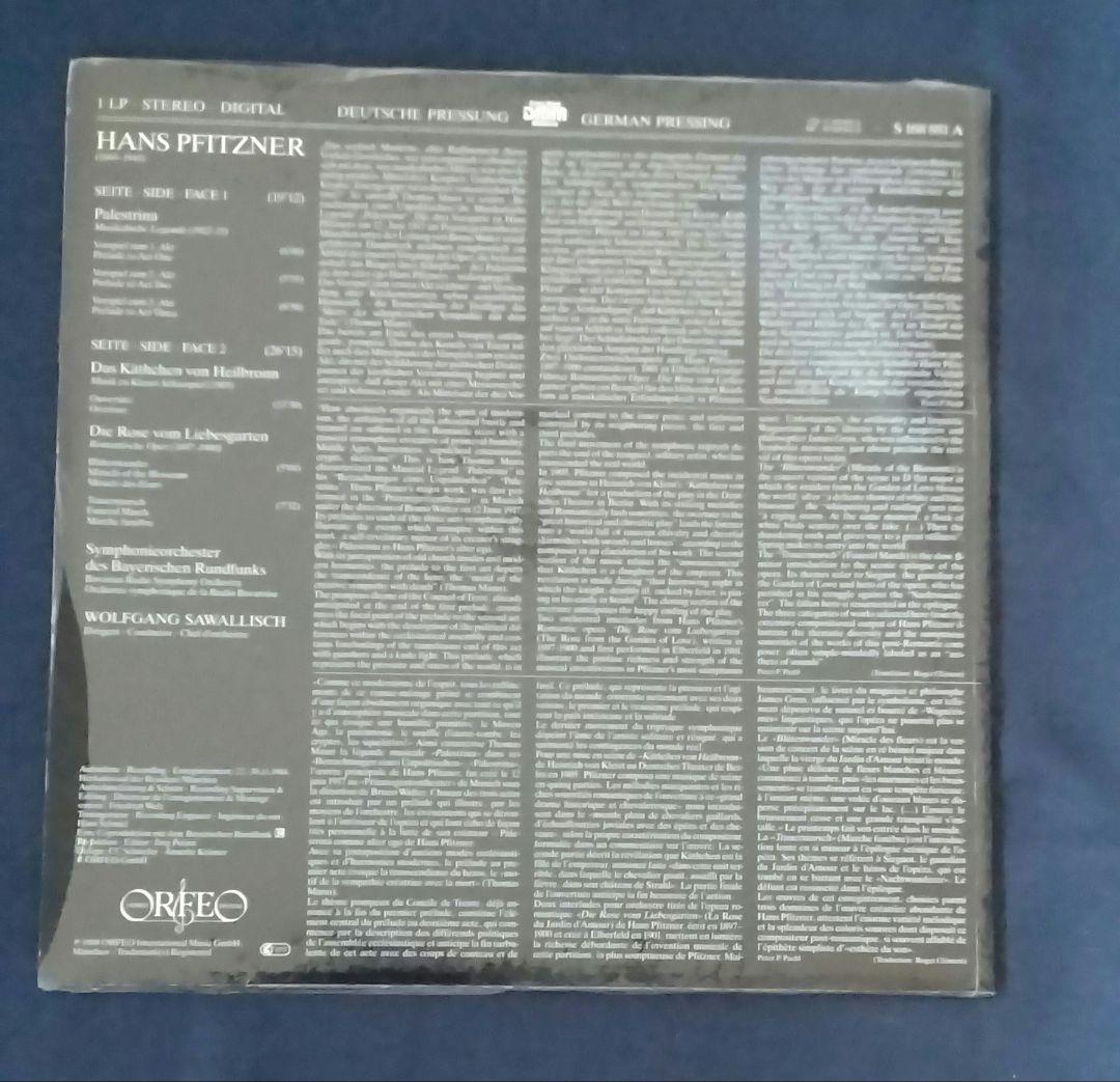 Pfitzner Orchestral Collection Sawallisch Orfeo Lp | eBay