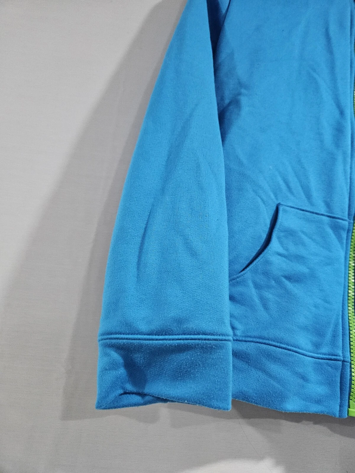 VETEMENTS Felpa con cappuccio Under Armour ragazza blu cerniera intera tutte le stagioni attrezzatura atletica taglia YLG