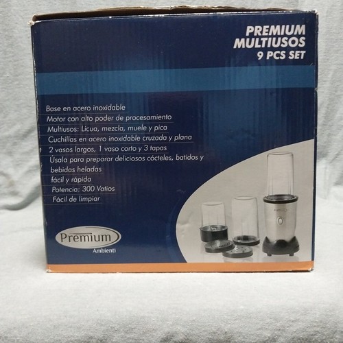 Premium Ambienti, Personal Blender Set Blend Mix Grind Chop 3 Cups 300W - Picture 9 of 9