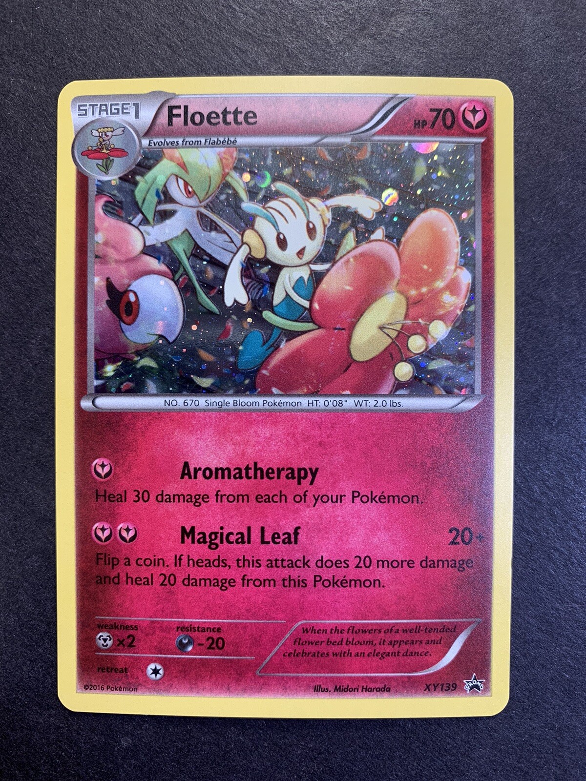 POKEMON TCG CARD Floette XY139 XY Promos 2016 Holo Rare Cosmos NM/MINT🌟