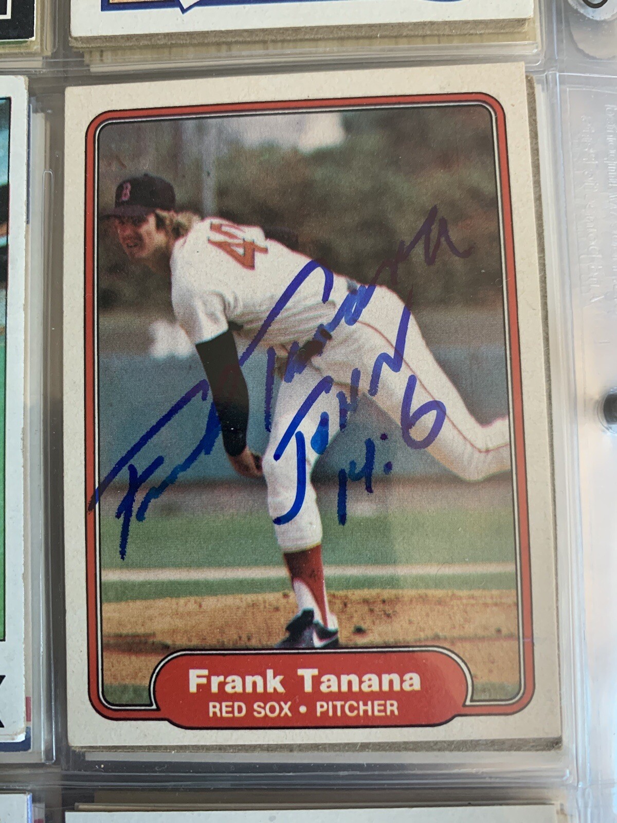 5 different Red Sox autographed baseball cards eBay