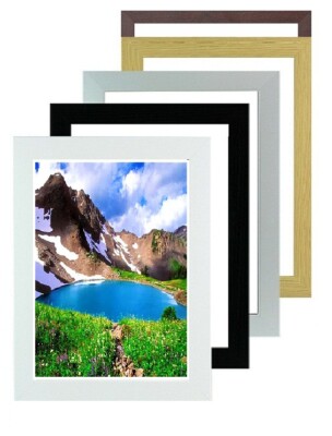 Bilderrahmen Fotorahmen Kunst Posterrahmen Schwarz Silber Eiche Weiß Kiefer Buche