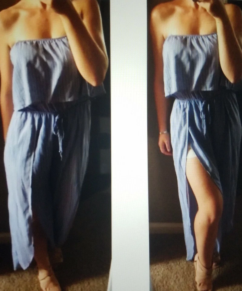 Nuevo con etiquetas Mono Honey Punch Belle Delphi Island Mameluco con Volantes Pantalón Dividido Mediano Foto 3 de 4