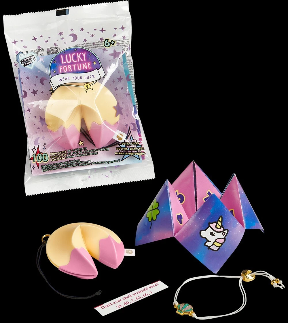 LUCKY FORTUNE Cookie Blind Mystery Bracelet Bags BFF WowWee Charm Gift  (LOTS 3)