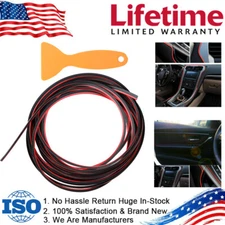 New Car Interior Decor Red Point Edge Gap Door Panel Accessories Molding Line 5M