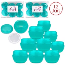 Beauticom® (12 Pieces) 30G/30ML High Quality Teal OV Container Jars 