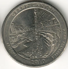 USA - 2010P - Washington ¼ $ - Grand Canyon - Rare - #13351