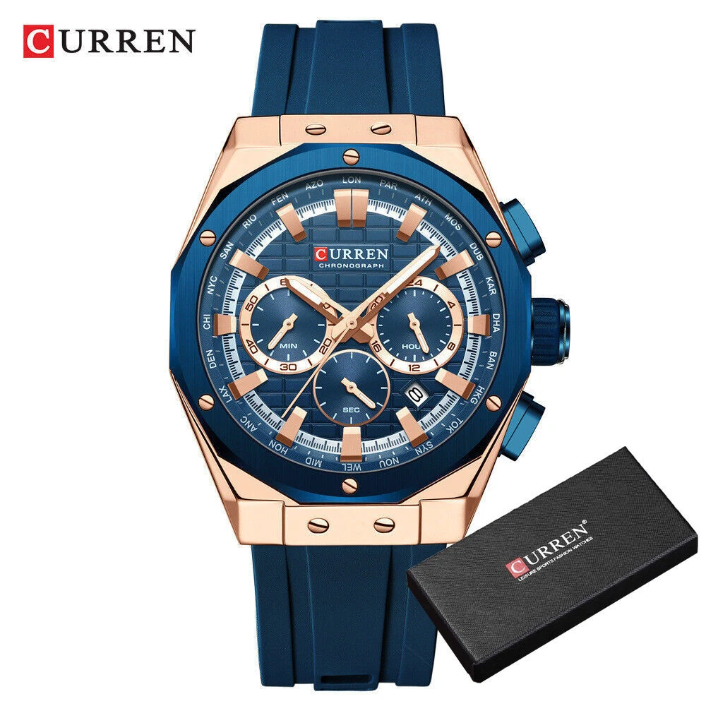 blue w box