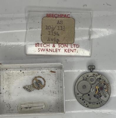 Vintage Watch - AS Brevet  + Ber  swiss movement   - spares/Repairs