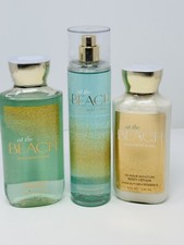 Bath Body Works At The Beach Body Mist Shower Gel Body Lotion Set of 3 NEW