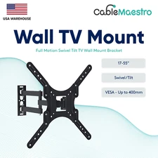 TV Wall Mount Full Motion Bracket 17 27 32 37 42 43 46 50 55 inch LCD LED OLED