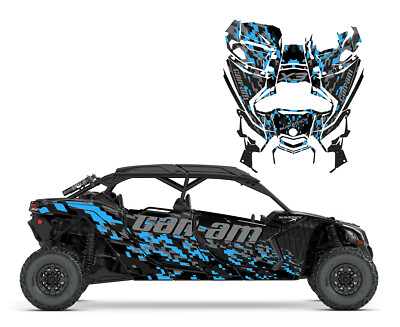 Can am Maverick X3 Max 4 seater custom graphics wrap kit 1901