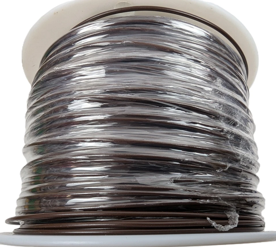 1000' Alpha 3055 BR001 18AWG многожильный провод коричневый ПВХ UL1007/1568 300 В новый - Изображение 2 из 4