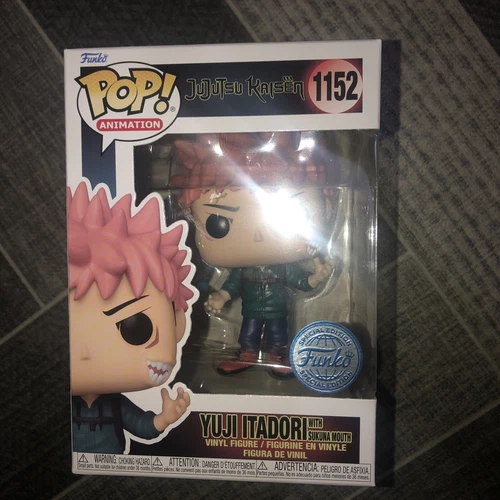 Funko Pop Anime Yuji Itadori with Sukuna Mouth #1152 Exclusive Vinyl Figure