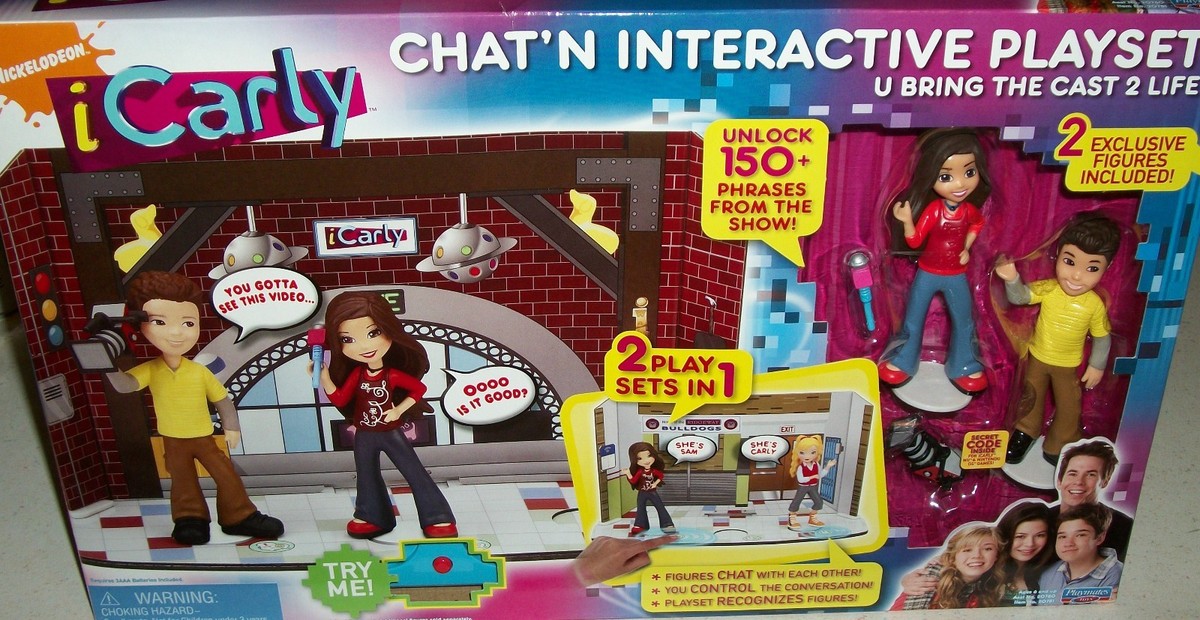 icarly Miranda Cosgrove Chat'N Interactive Playset Jennette McCurty Nathan  Kress