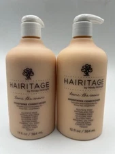 Hairitage Tame The Mane Smoothing Hair Conditioner w/Pump - 13 Oz Lot of 2