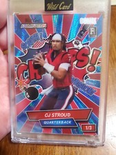 2023 Wild Card CJ Stroud Blue/Red Laser Houston SP Comix Encased 1/3
