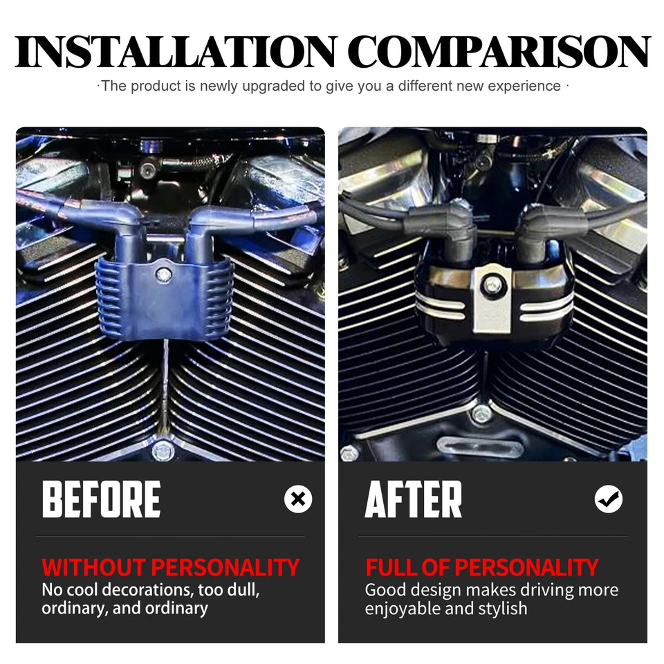 Aluminium CNC Spule Abdeckung Für Harley Softail Fat Boy Breakout Low Rider 18+ - Bild 3 von 4